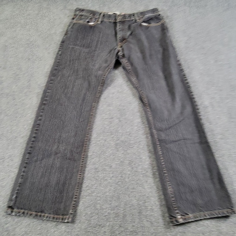 Levis 514 Jeans Men's (36x30 Label) Straight Leg Slim Black Cowboy Rodeo